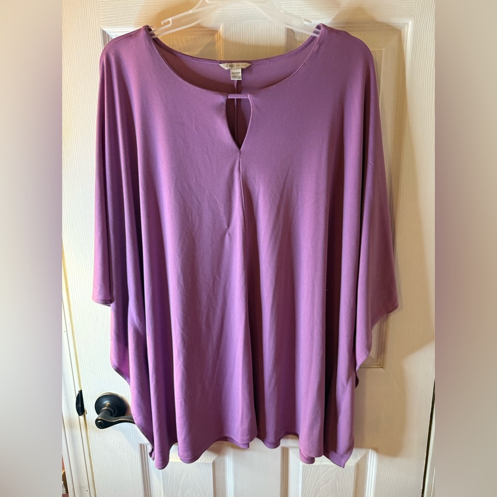 SALE Cato Lavender Keyhole Tunic Top 18/20w